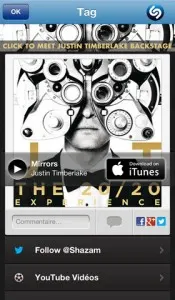 application musique shazam